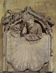 Solur med astronomisk figur, 1493